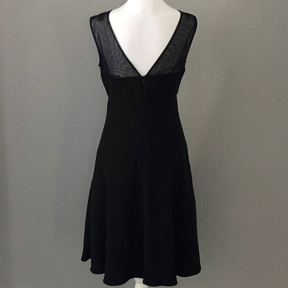 Evan Picone Women's Size 4 Beaded Fit and Flare Cocktail Dress Black - Picture 2 of 6